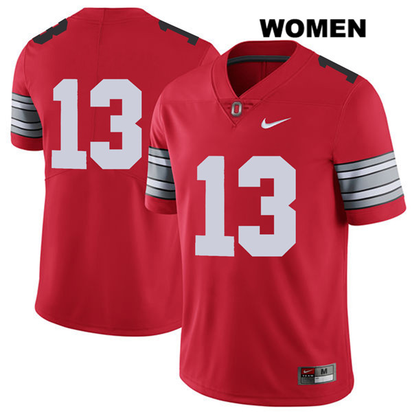 Ohio State Buckeyes Women's Tyreke Johnson #13 Red Authentic Nike 2018 Spring Game No Name College NCAA Stitched Football Jersey JU19Q36RZ